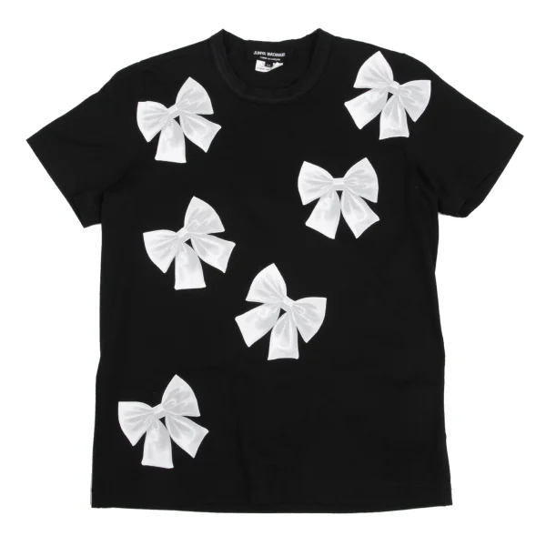 JUNYA WATANABE COMME des GARCONS Ribbon Print T-shirt Black M K-161944_001