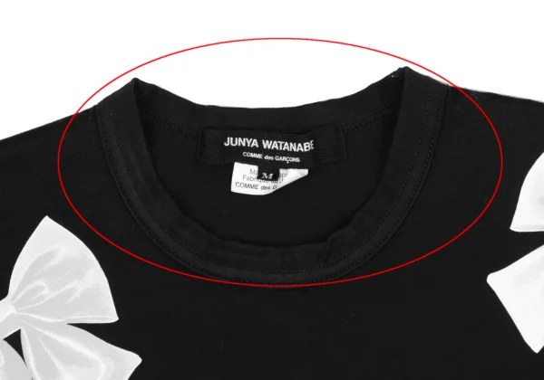 JUNYA WATANABE COMME des GARCONS Ribbon Print T-shirt K-161944_003