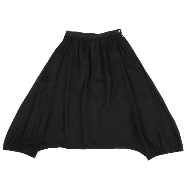 JUNYA WATANABE COMME des GARCONS Linen Dropped Crotch Pants Black XS K-161945_001