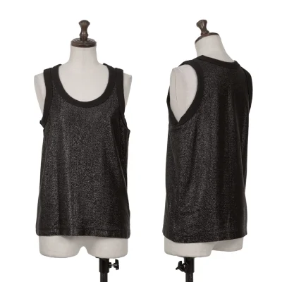 JUNYA WATANABE COMME des GARCONS Lame Rib Switching Tank Top