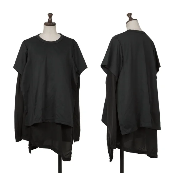 COMME des GARCONS Layered Cutting T-shirt Black M K-161952_001