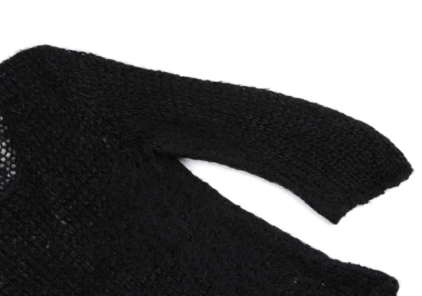 COMME des GARCONS Nylon Mesh 3/4 Sleeve Knit Top K-161953_004