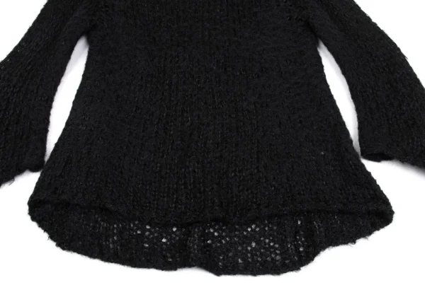 COMME des GARCONS Nylon Mesh 3/4 Sleeve Knit Top K-161953_006
