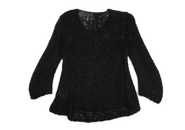 COMME des GARCONS Nylon Mesh 3/4 Sleeve Knit Top K-161953_008