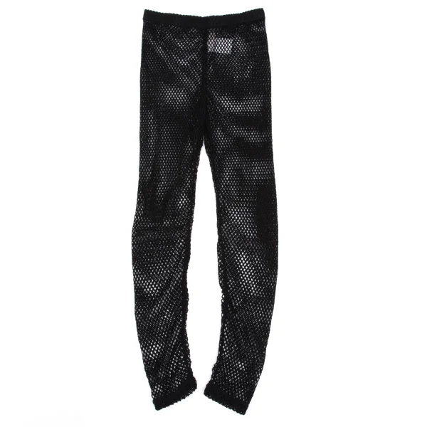 COMME des GARCONS Mesh Stretch Leggings Pants Black XS K-161955_001