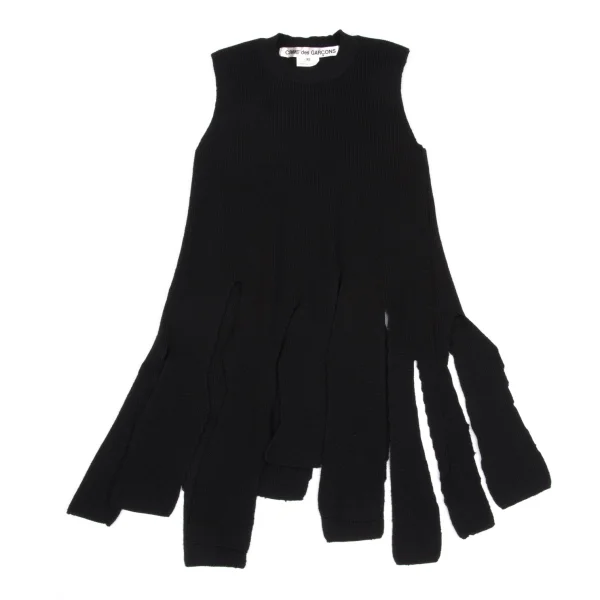 COMME des GARCONS Hem Cutting Knit Vest K-161957_002