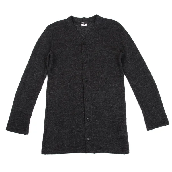 COMME des GARCONS HOMME PLUS Acrylic Blended Knit Cardigans Charcoal S K-161960_001
