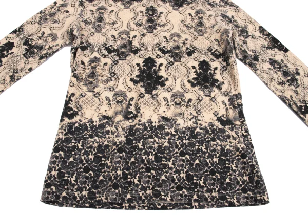 ISSEY MIYAKE Damask-patterned High-neck Top K-161966_009