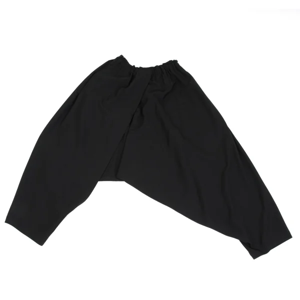 ISSEY MIYAKE 132 5. Half Wrap Design Dropped Crotch Pants Black 4 K-161967_001