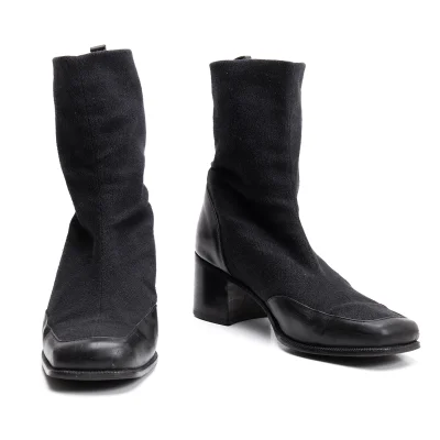 ISSEY MIYAKE Leather Switching Boots