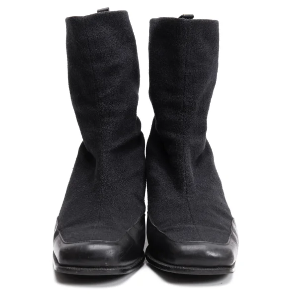 ISSEY MIYAKE Leather Switching Boots K-161976_002