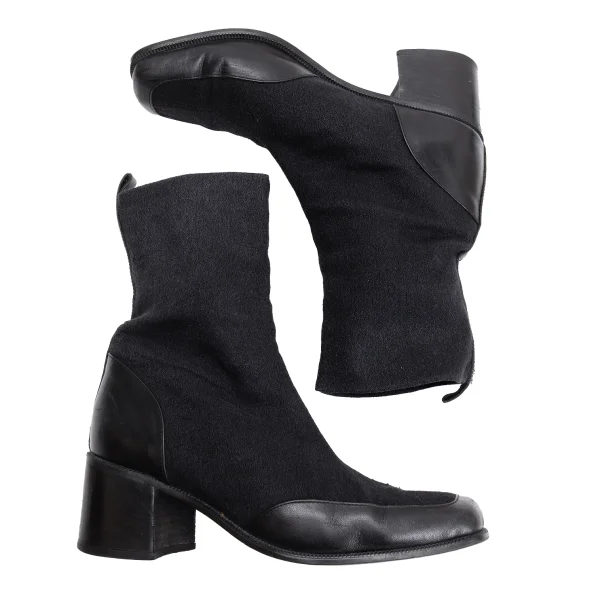 ISSEY MIYAKE Leather Switching Boots K-161976_003