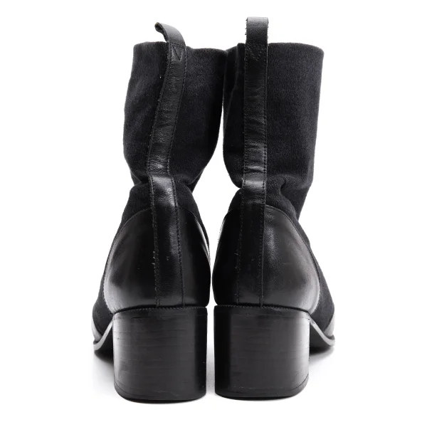 ISSEY MIYAKE Leather Switching Boots K-161976_011