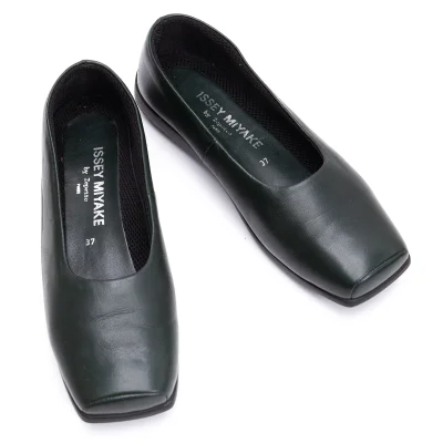 ISSEY MIYAKE×repetto Square Toe Leather Shoes