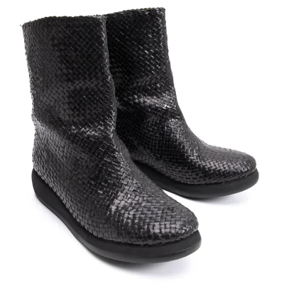 JURGEN LEHL Intrecciato Leather Boots