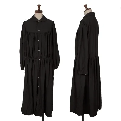 COMME des GARCONS Poly Gather Switching Shirt Dress