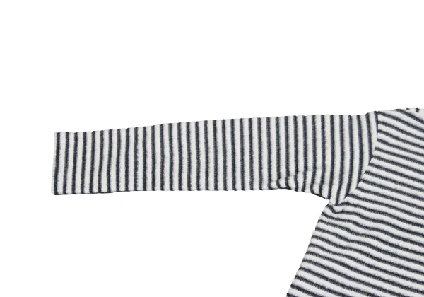 COMME des GARCONS Boat-neck Pile Striped Top K-161987_005