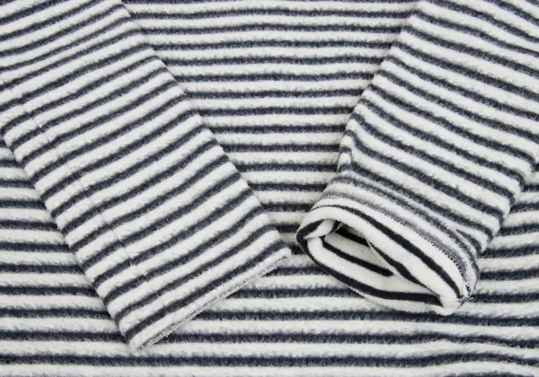COMME des GARCONS Boat-neck Pile Striped Top K-161987_006