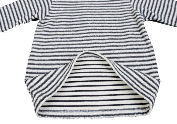 COMME des GARCONS Boat-neck Pile Striped Top K-161987_008