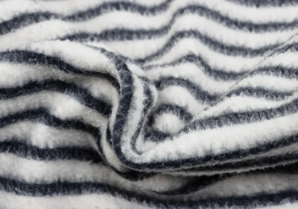 COMME des GARCONS Boat-neck Pile Striped Top K-161987_011
