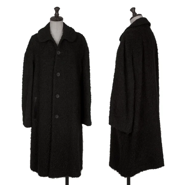 JUNYA WATANABE COMME des GARCONS Wool Pile Tweed Coat Black M K-161990_001