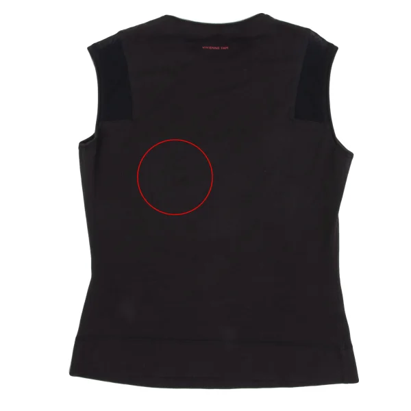VIVIENNETAM Printed Sequin Decoration Sleeveless Top K-161991_011