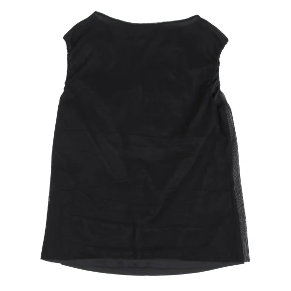 VIVIENNETAM Glitter Dragon Printed Mesh Layered Sleeveless Top K-161993_012