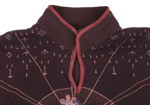 VIVIENNETAM Printed Mesh Sleeveless Top K-161994_004
