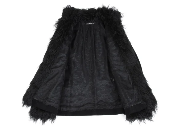 VIVIENNETAM Dragon Embroidery Faux Fur Trim Jacket K-161996_010