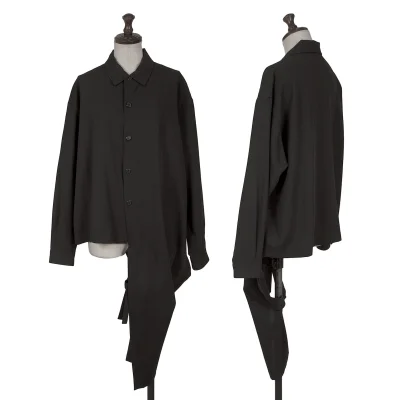 Y's Wool Poly Asymmetrical Shirt