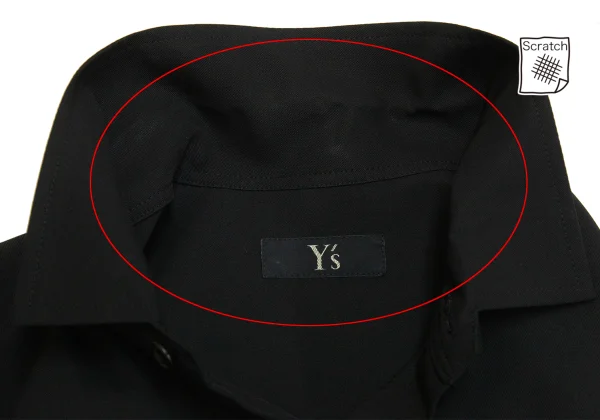 Y's Wool Poly Asymmetrical Shirt K-161998_005
