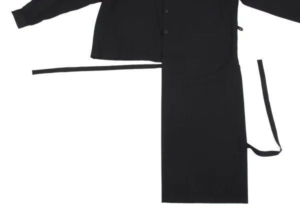 Y's Wool Poly Asymmetrical Shirt K-161998_010