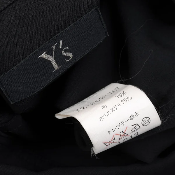 Y's Wool Poly Asymmetrical Shirt K-161998_017