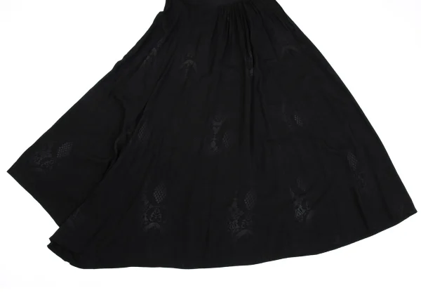 Yohji Yamamoto NOIR Rayon Faded Print Asymmetrical Pants K-161999_008