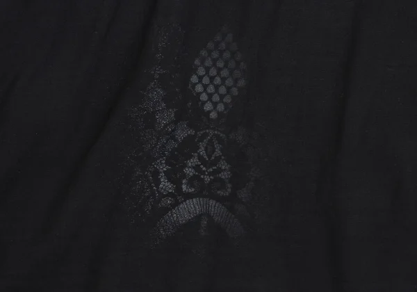 Yohji Yamamoto NOIR Rayon Faded Print Asymmetrical Pants K-161999_009