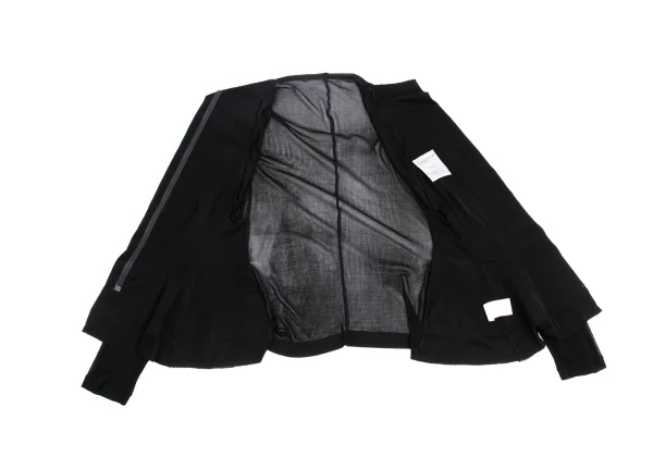 Yohji Yamamoto FEMME Silk Zip Up Mesh Jacket K-162005_011