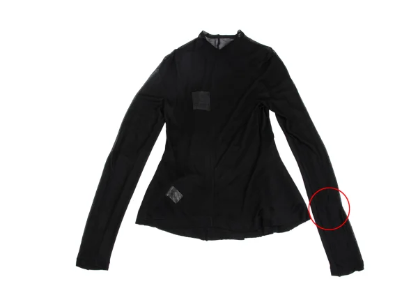 Yohji Yamamoto FEMME Silk Zip Up Mesh Jacket K-162005_012