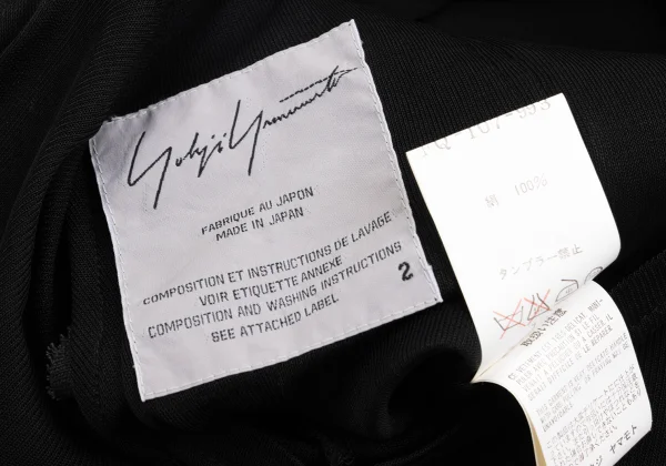 Yohji Yamamoto FEMME Silk Zip Up Mesh Jacket K-162005_016