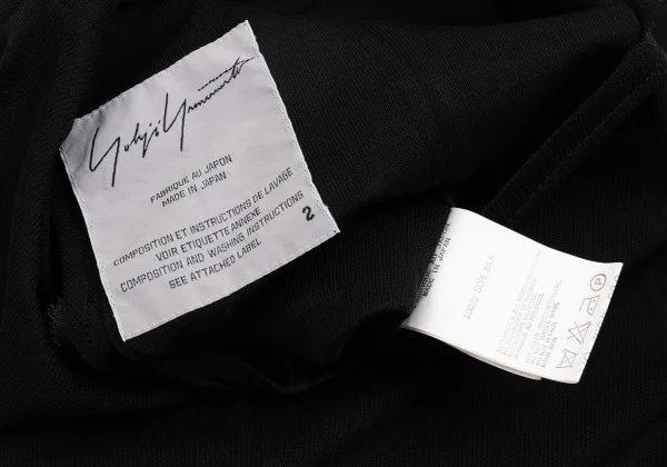 Yohji Yamamoto FEMME Silk Zip Up Mesh Jacket K-162005_017