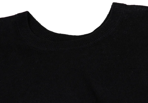 Yohji Yamamoto FEMME Cotton Linen Back Long Sleeveless Knit K-162006_004