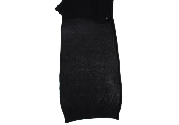 Yohji Yamamoto FEMME Cotton Linen Back Long Sleeveless Knit K-162006_006