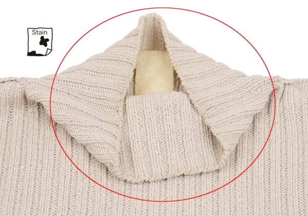 Yohji Yamamoto FEMME High Neck Ribbed Knit Sweater K-162008_007