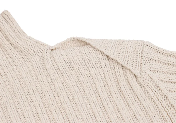 Yohji Yamamoto FEMME High Neck Ribbed Knit Sweater K-162008_008