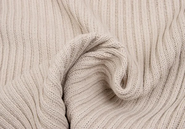 Yohji Yamamoto FEMME High Neck Ribbed Knit Sweater K-162008_018