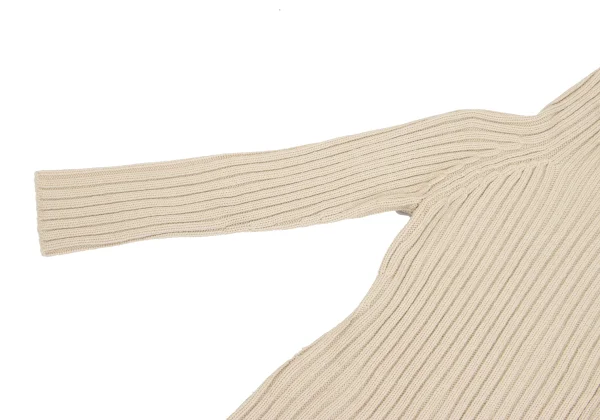 Yohji Yamamoto FEMME Wool Hooded Rib Knit Sweater K-162009_006