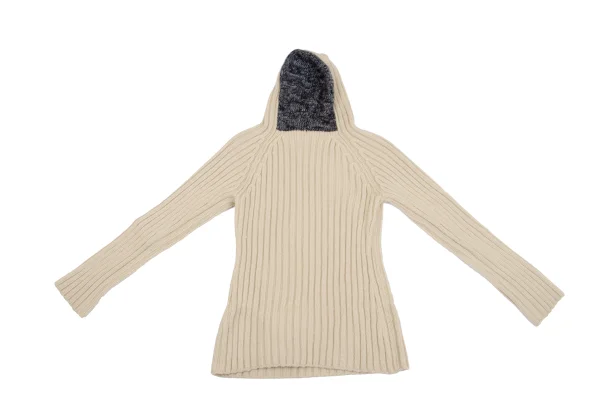 Yohji Yamamoto FEMME Wool Hooded Rib Knit Sweater K-162009_011
