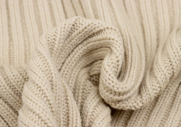Yohji Yamamoto FEMME Wool Hooded Rib Knit Sweater K-162009_013