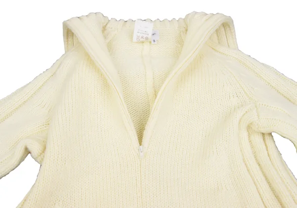 Yohji Yamamoto FEMME Wool Half Zip Sailor Collar Knit Dress K-162010_005
