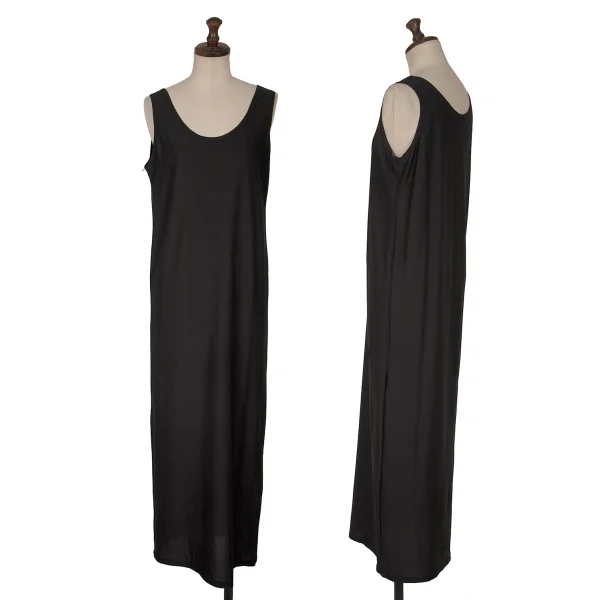 Yohji Yamamoto FEMME Nylon Sleeveless Dress Black S K-162012_001