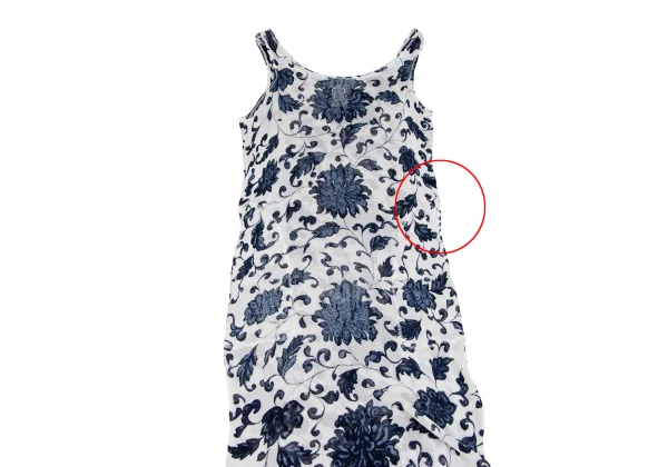 Yohji Yamamoto FEMME Floral Printed Mesh Sleeveless Dress K-162013_003